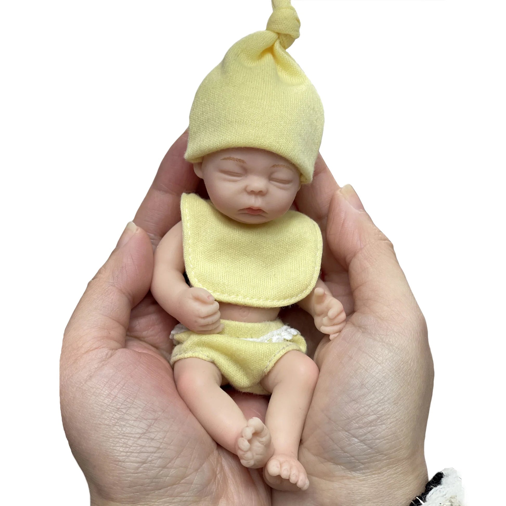 6 Inch Full Solid Silicone Bebe Palm Reborn Doll Handmade LifeLike Baby кукла реборн мальчик lifelikesiliconereborns.com