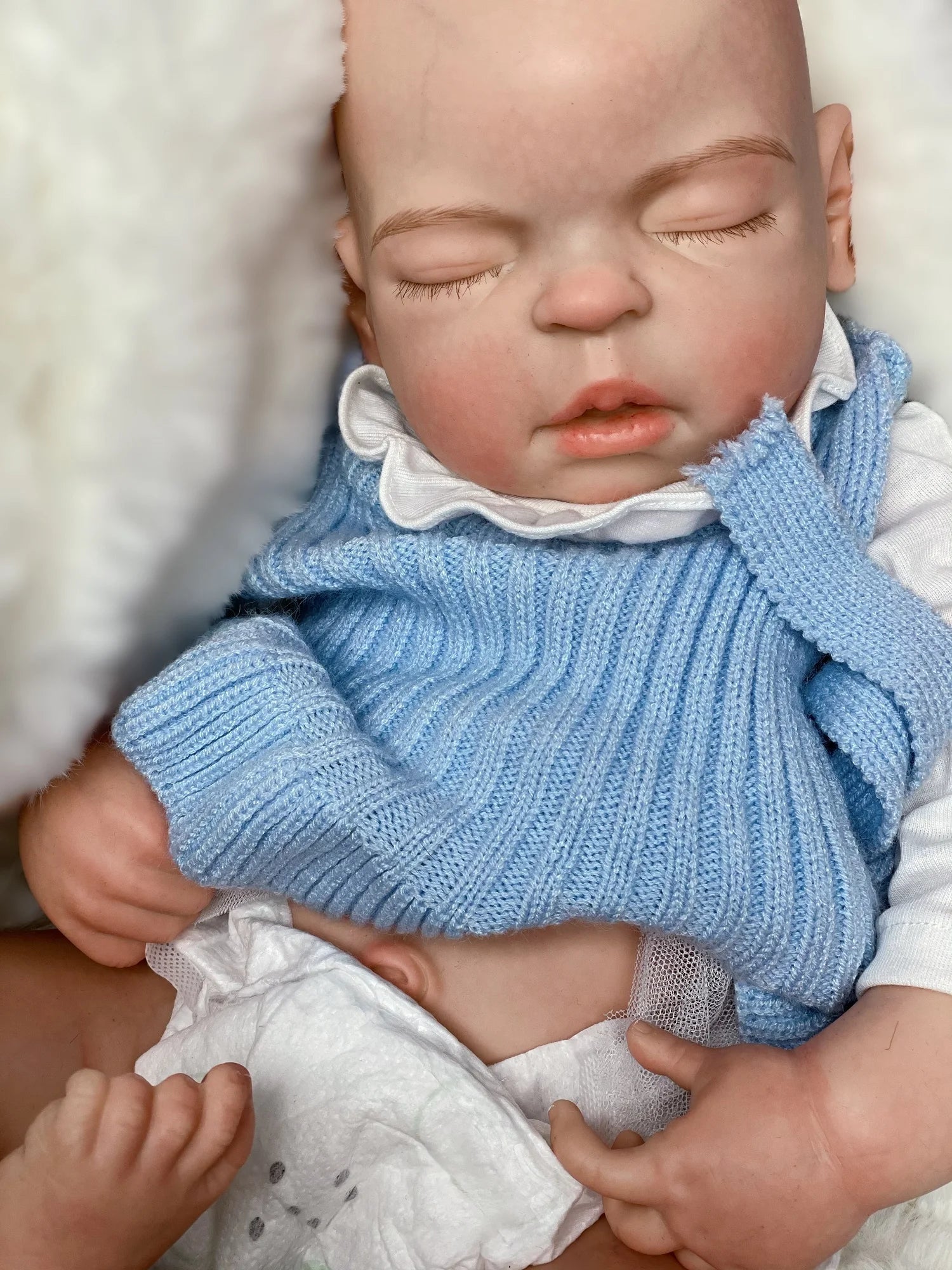 55cm Washable Solid Silicone Bebe Reborn Girl With 3D Painted Skin  Lifelike Sleeping Baby Doll Boneca Reborn Corpo De Silicone lifelikesiliconereborns.com