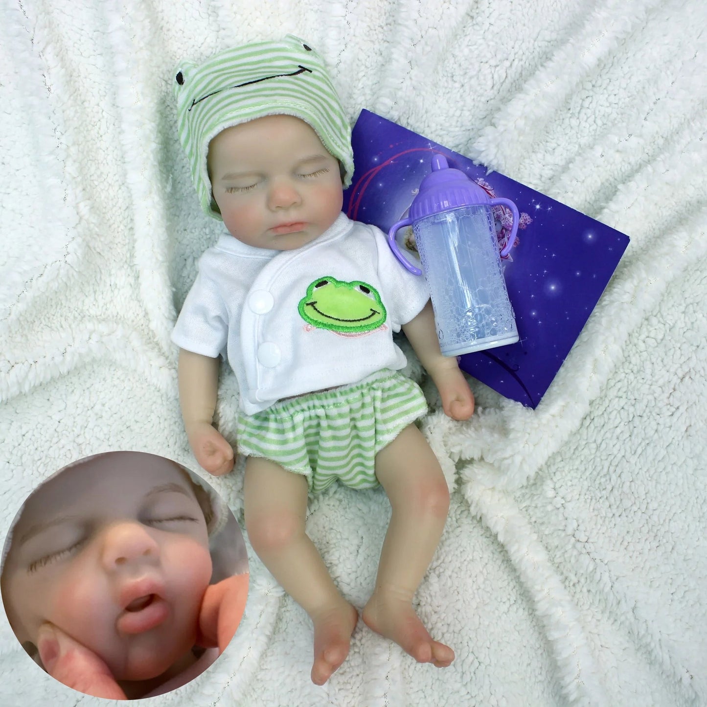 13Inch Open Mouth Loulou Girl&Boy Painted Full Body Soft Silicone Doll Bebe Reborn Doll For Kid Reborn De Silicona Cuerpo Entero lifelikesiliconereborns.com