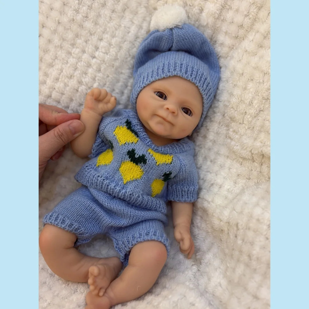 33cm Washable Coco Full Body Silicone Bebe Reborn Boy Doll With  3D Painted Skin Soft Touch Reborn Doll Lifelike Real Newborn lifelikesiliconereborns.com