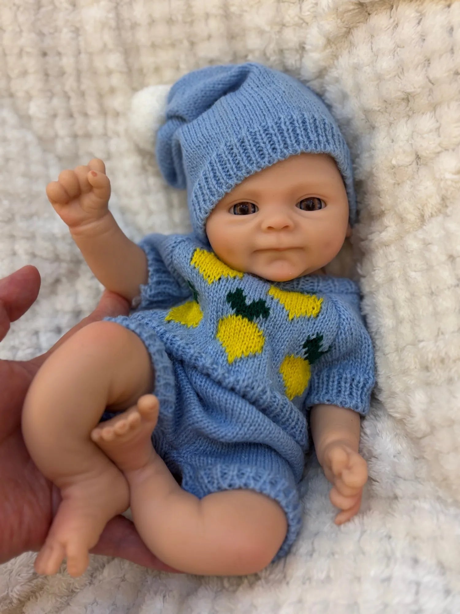 13inch Silicone bebe Smily Boy Full Solid Slicone Bebe Reborn Doll Realistic Newborn Baby Doll Toy For Gifts Muñeca Reborn lifelikesiliconereborns.com