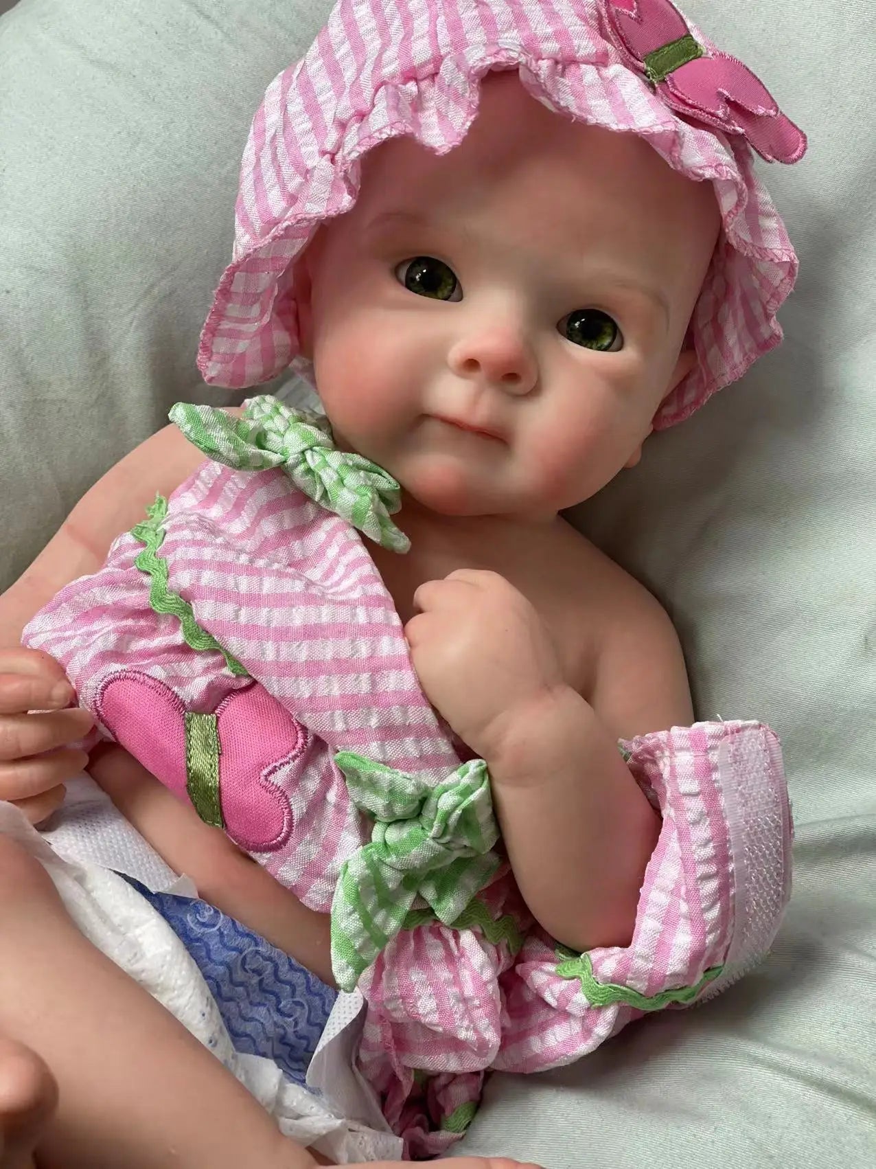 18Inch Can Open Mouth Solid Silicone BeBe Reborn Girl With Painted Skin  Corpo De Silicone Doll Soft Touch Lifelike Reborn Doll lifelikesiliconereborns.com