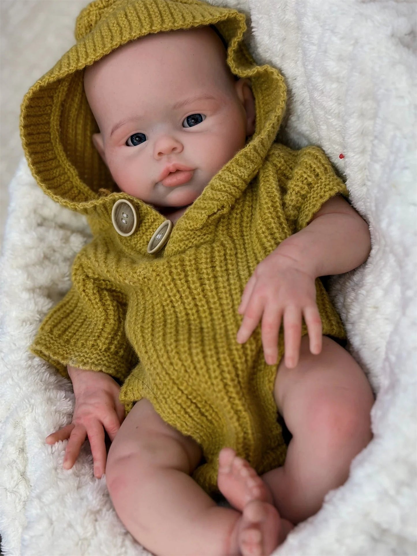 17Inch Washable Open Eyes Soft Silicone Reborn Girl Doll With 3D Painted Skin Can Handmade Bebe Reborn Girl For Family's Gift lifelikesiliconereborns.com