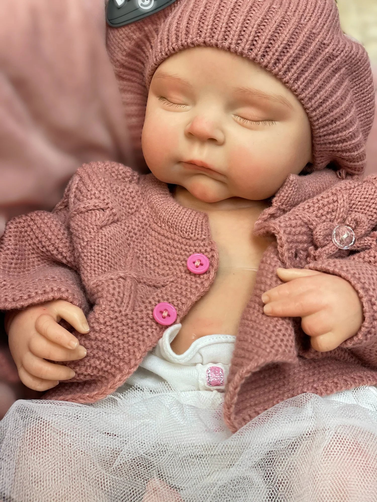 45cm Peaches Solid Silicone Bebe Reborn Girls With Sweather Outfits 3D Painted Skin Soft Touch Handmade Lifelike Newborn  Doll lifelikesiliconereborns.com