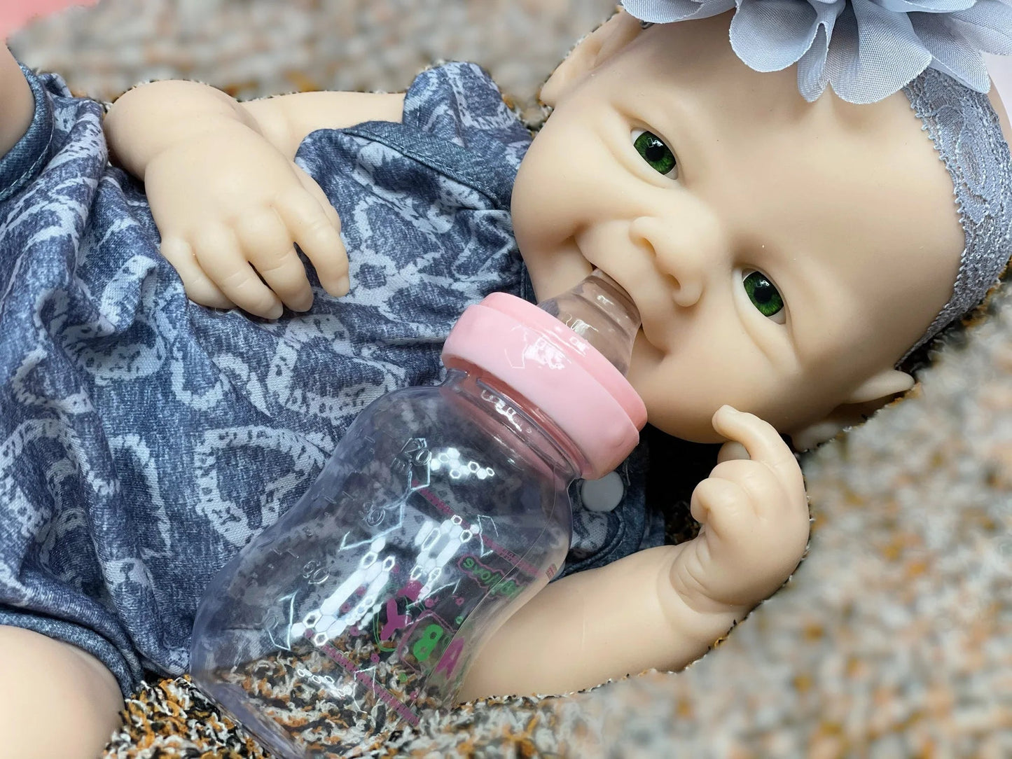 18Inch/2 Styles Unpained Vivienne Full Body Solid Silicone Bebe Reborn Girls Washable Reborn Dolls Handmade Lifelike Solid Doll lifelikesiliconereborns.com