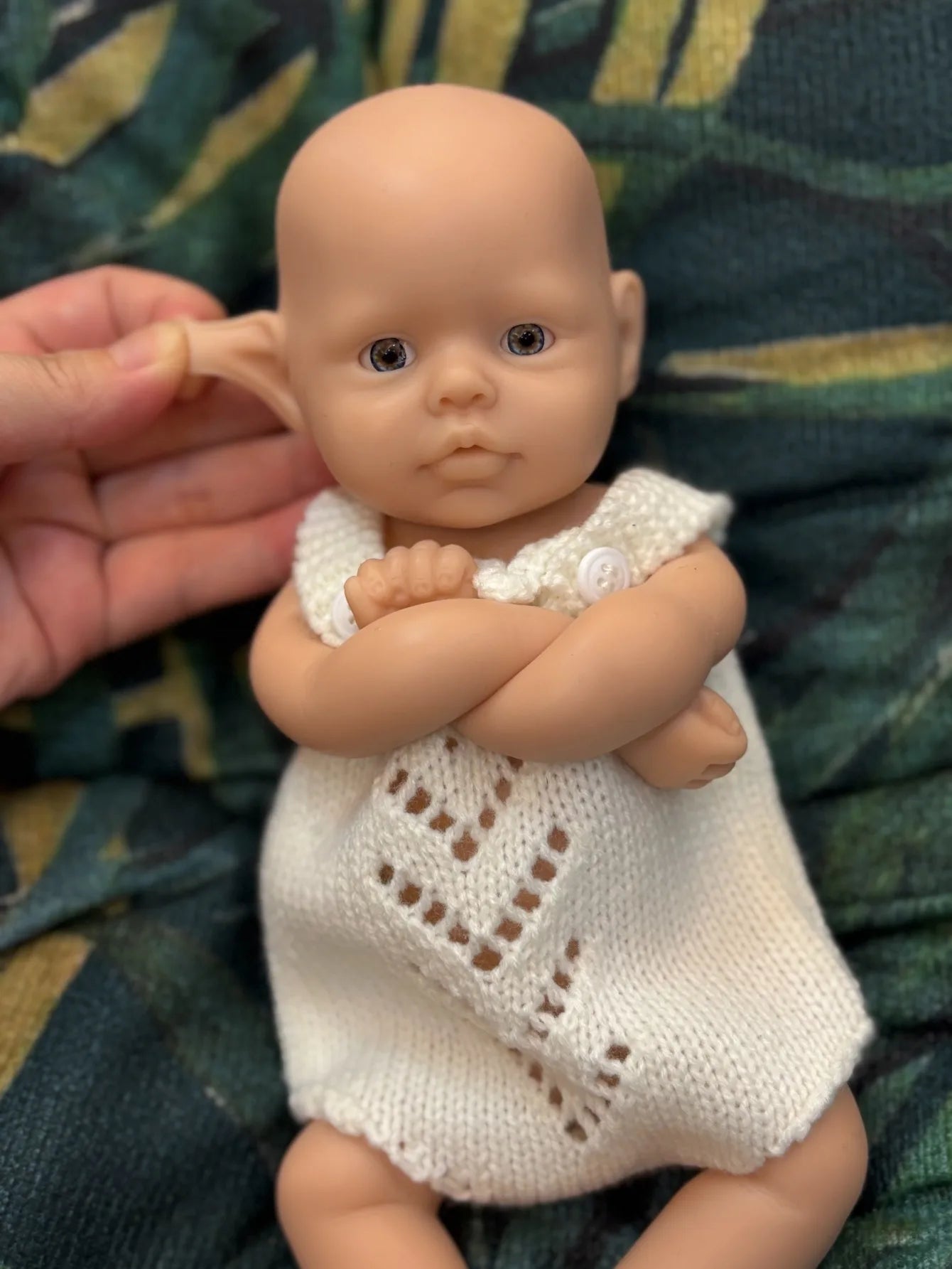 10 Inch Lifelike Full Body Silicone Reborn Baby Girl Handmade Newborn Doll Unpainted Cute Bebe Doll lifelikesiliconereborns.com
