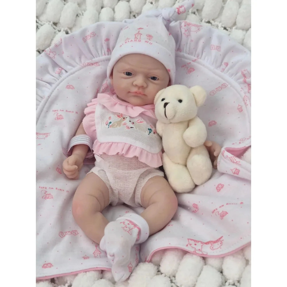 12" Micro Preemie Soft Silicone Baby Doll Full Body Boy Lifelike Reborn Doll for Children Anti-Stress Surprise Gift lifelikesiliconereborns.com