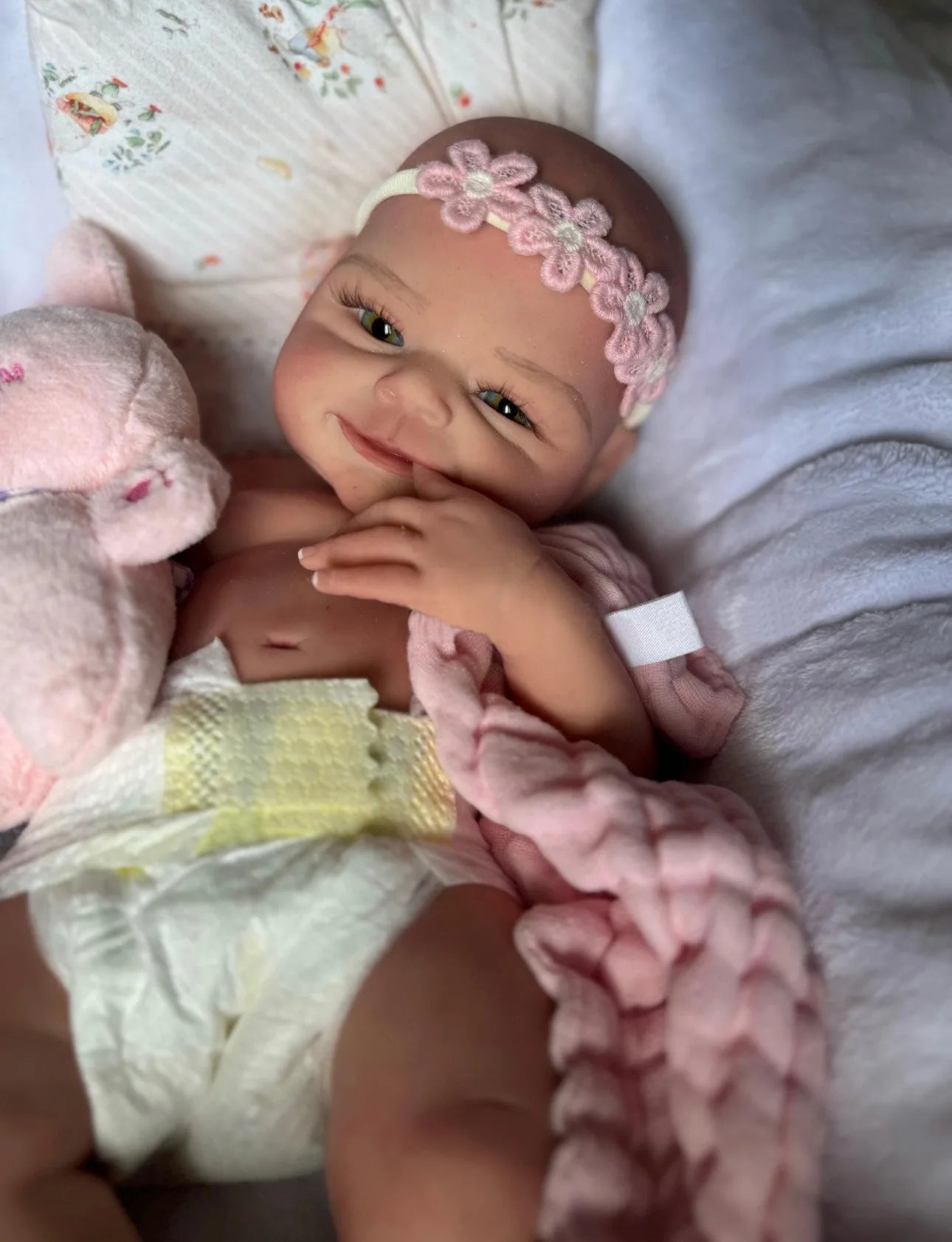 1 PC 18 Inch Silicone Bebe Reborn Doll Handmade Lifelike Newborn Baby Girl For Children Birthday Gifts（Clothes Send Random） lifelikesiliconereborns.com