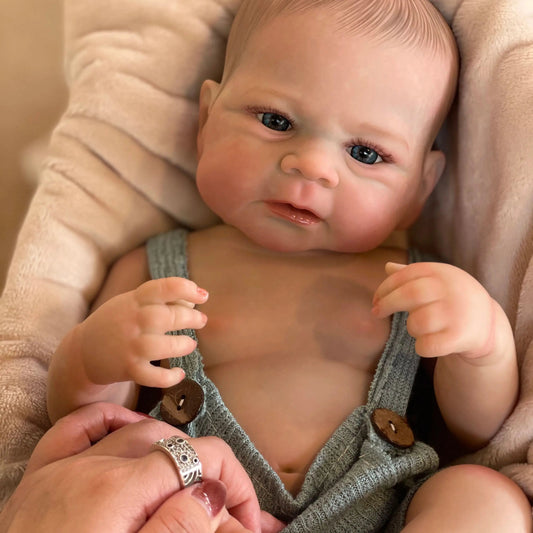 19Inch Elijah Boy Full Body Soft Silicone Vinyl Dolls Painted Newborn Baby Doll Toys For Kid's Christmas Gift Muñecas Reborn lifelikesiliconereborns.com