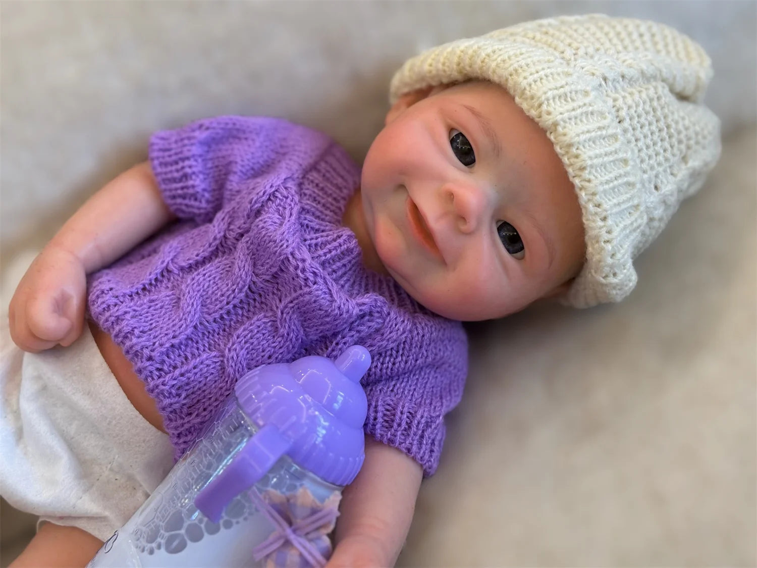 Can Open Mouth 33cm Washable Solid Silicone Bebe Reborn Girl and Boy Lifelike Painted Skin Reborn Baby Doll For Kids Gift lifelikesiliconereborns.com