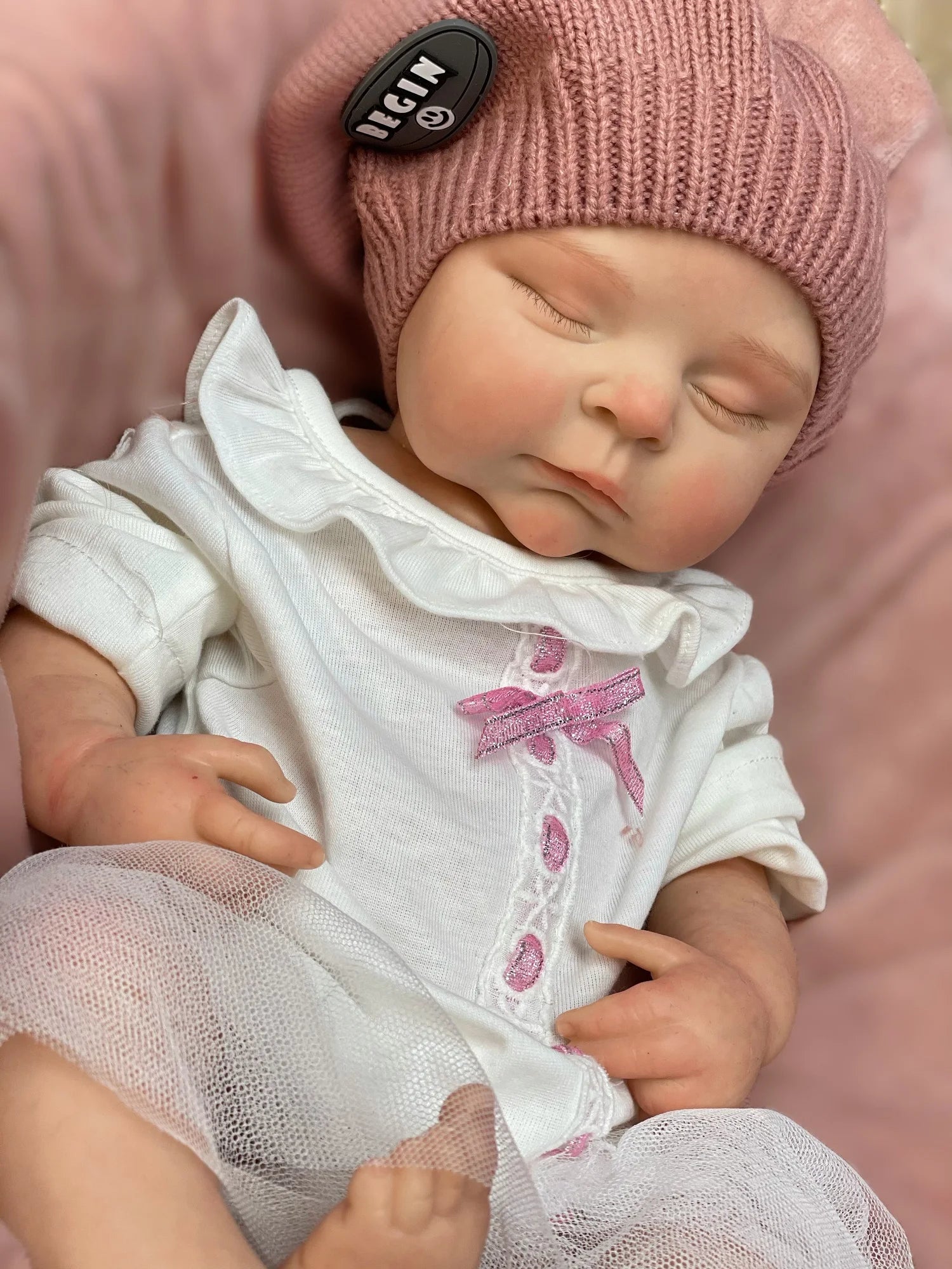 45cm Peaches Solid Silicone Bebe Reborn Girls With Sweather Outfits 3D Painted Skin Soft Touch Handmade Lifelike Newborn  Doll lifelikesiliconereborns.com