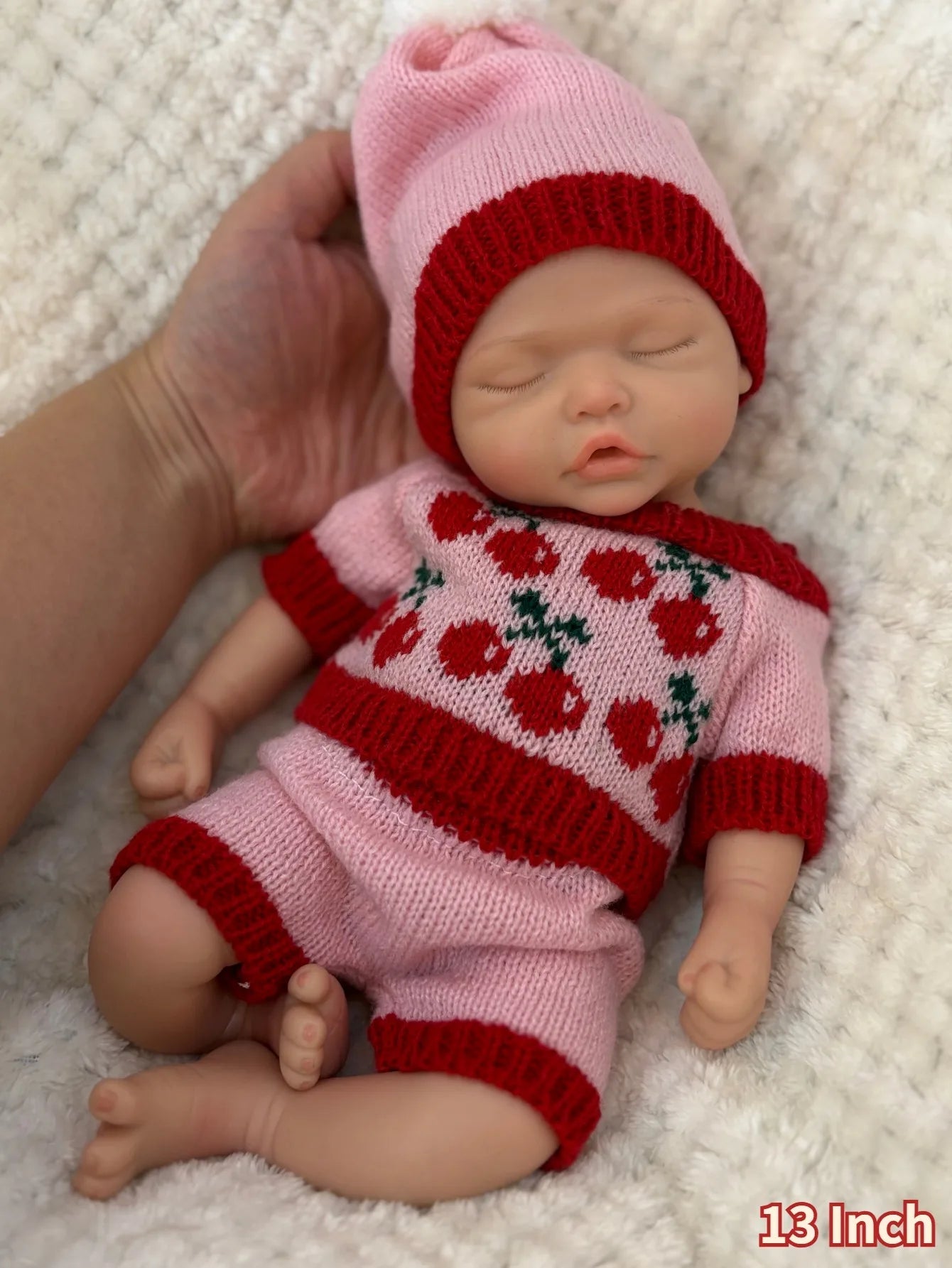 13 Inch Lifelike Silicone Bebe Reborn Doll Girl Sleeping Bebe Newborn Baby Doll For Children Birthday Gifts lifelikesiliconereborns.com