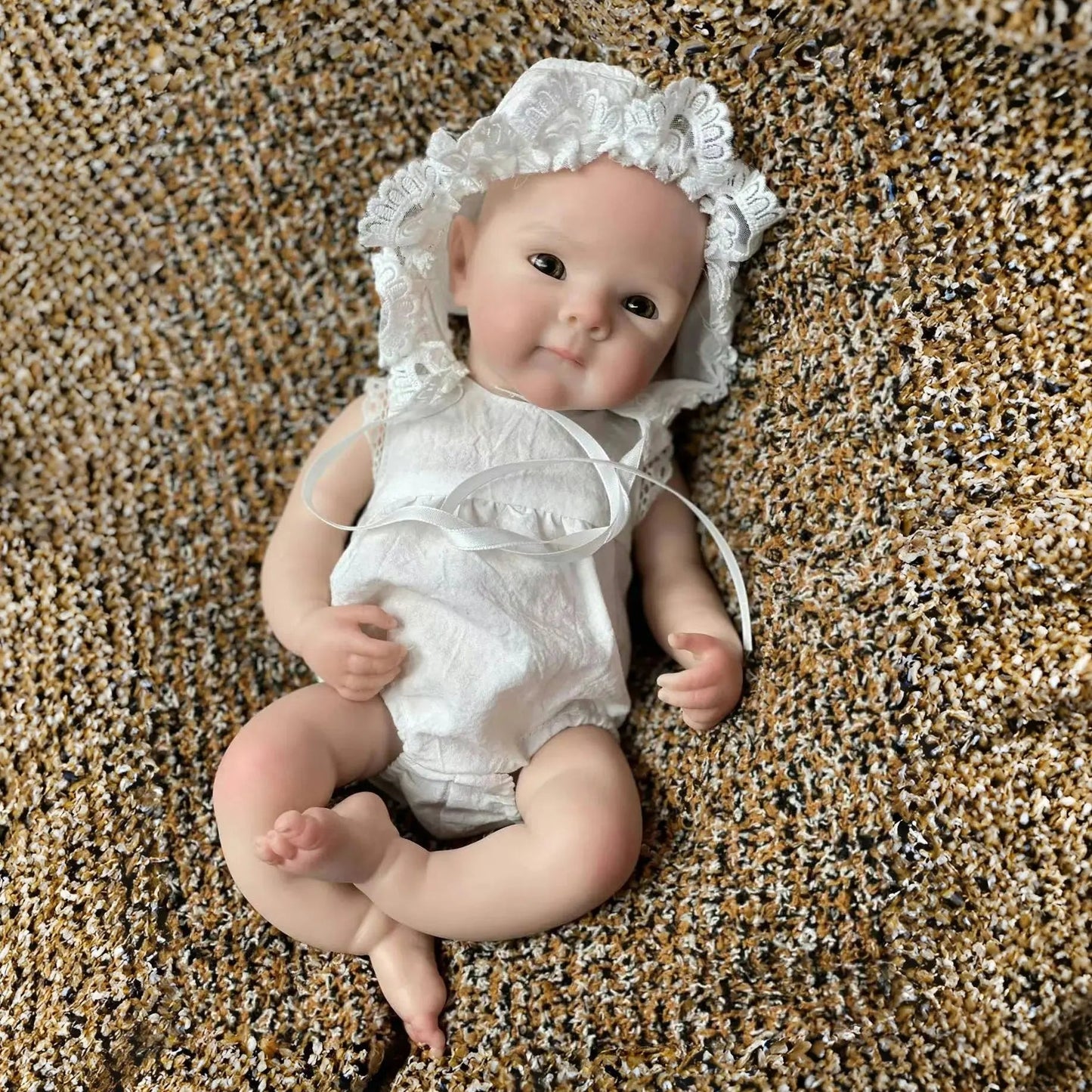 13Inch Girl Bettie Full Body Soft Solid Silicone Reborn Doll Painted Handmade Reborn Baby Doll Reborn Corpo De Silicone lifelikesiliconereborns.com