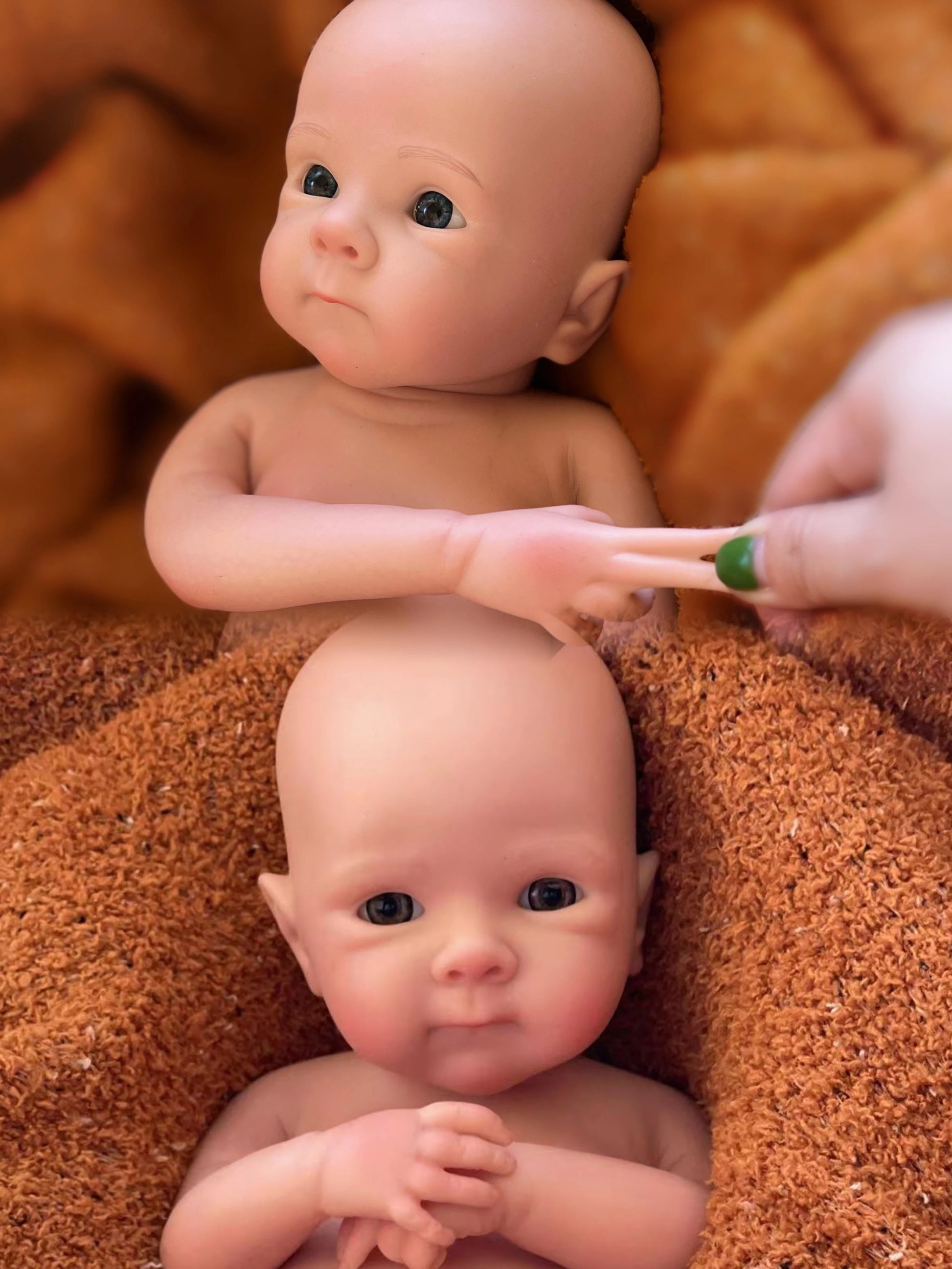 33cm Open Eyes Bettie Solid Silicone Bebe Reborn Girl Paint/Unpaint Soft Toching Feeling Newborn Baby Lifelike reales para niñas lifelikesiliconereborns.com