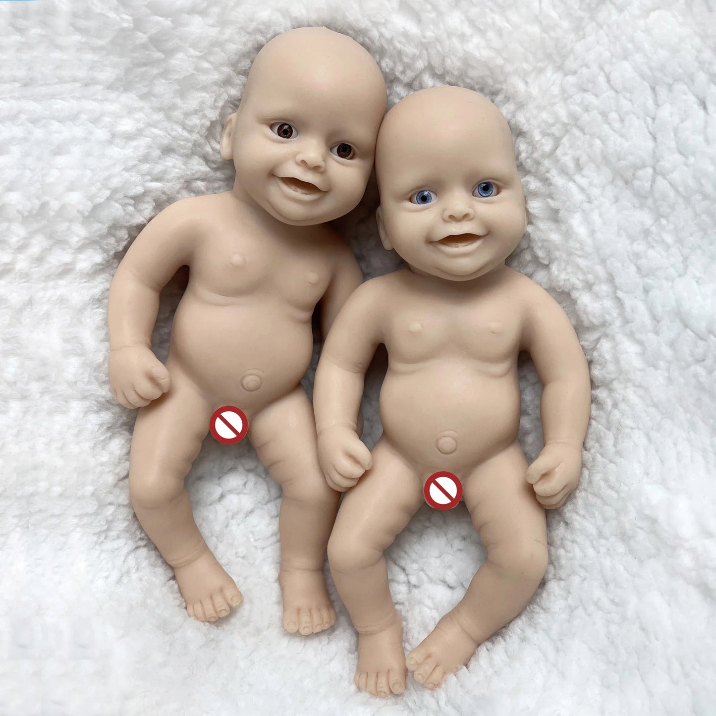 6 Inch Mini Palm Silicone Bebe Reborn Kits Unpainted Handmade Soft Newborn Doll Pеборн Cиликоновый Unzip Children's Toys lifelikesiliconereborns.com