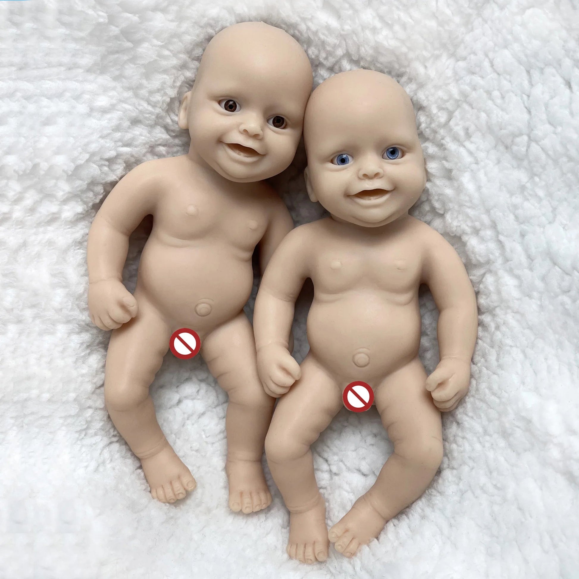 6 Inch Mini Palm Silicone Bebe Reborn Kits Unpainted Handmade Soft Newborn Doll Pеборн Cиликоновый Unzip Children's Toys lifelikesiliconereborns.com