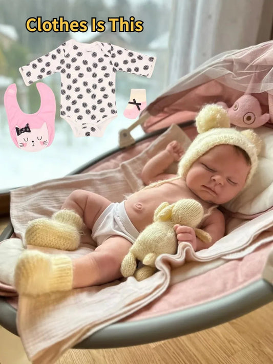 18 Inch Lifelike Bebe Full Body Silicone Reborn Doll Girls With Clothes Handmade Realstic Newborn Girl Doll lifelikesiliconereborns.com