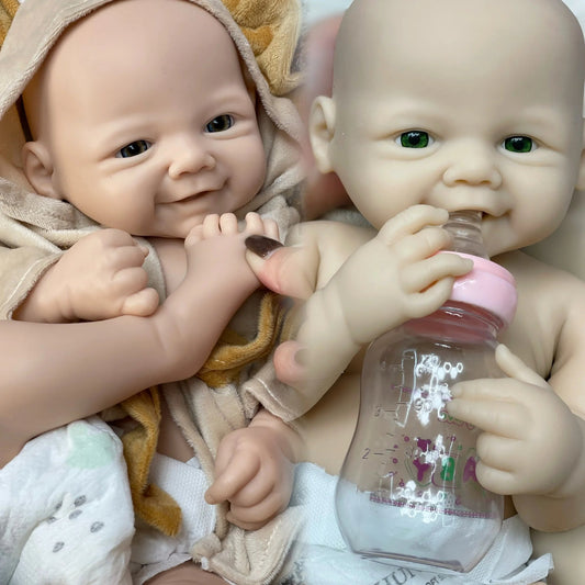 18Inch Girl Vivienne Bebê Reborn Dolls Unpainted Full Body Soft Silicone Reborn Dolls For Gift Corpo De Silicone Inteiro lifelikesiliconereborns.com