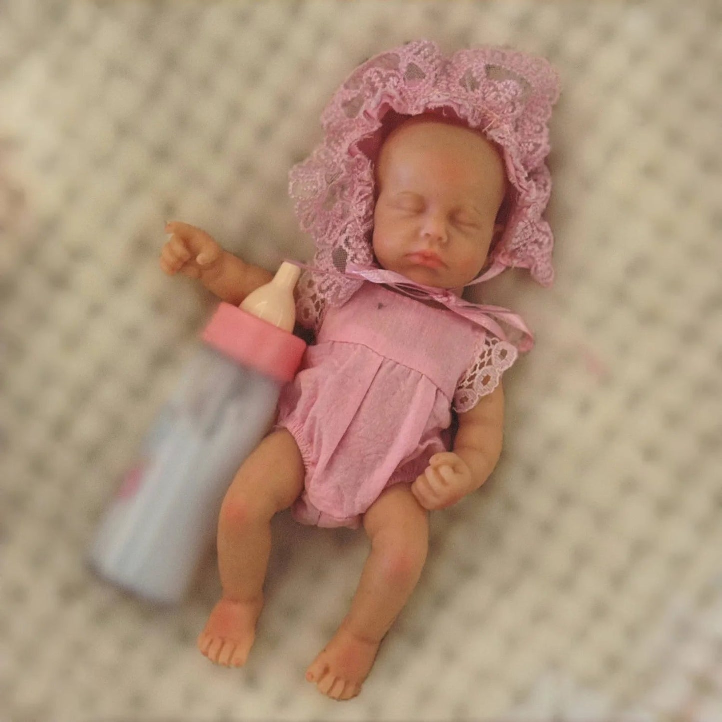 Anjo Doll 6 Inch Mini Palm Girl Loulou Soft Solid Silicone Reborn Doll Sleep Bebe Reborn Doll Pеборн Bebê Reborn Kукла Pеборн lifelikesiliconereborns.com