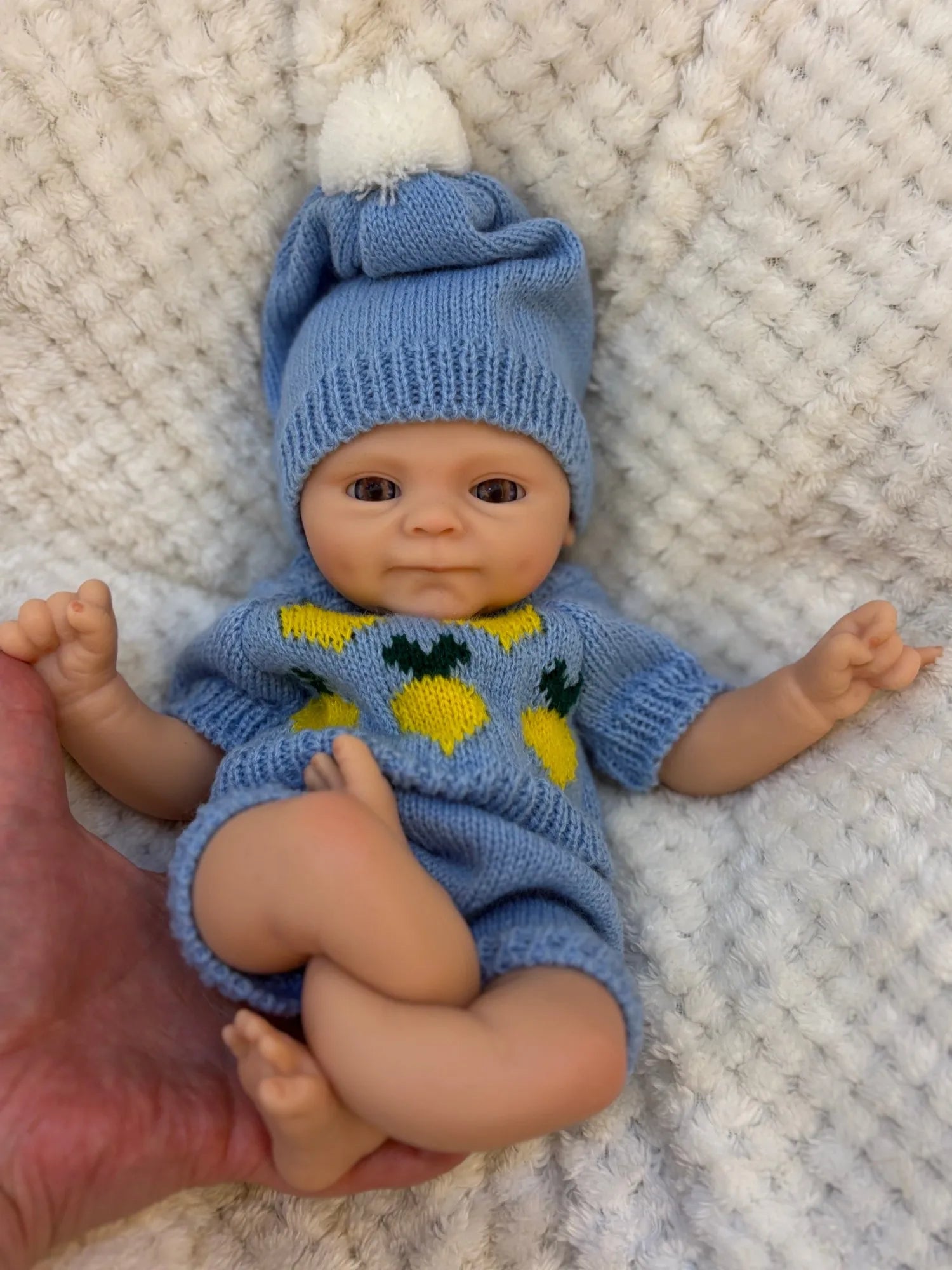 13inch Silicone bebe Smily Boy Full Solid Slicone Bebe Reborn Doll Realistic Newborn Baby Doll Toy For Gifts Muñeca Reborn lifelikesiliconereborns.com