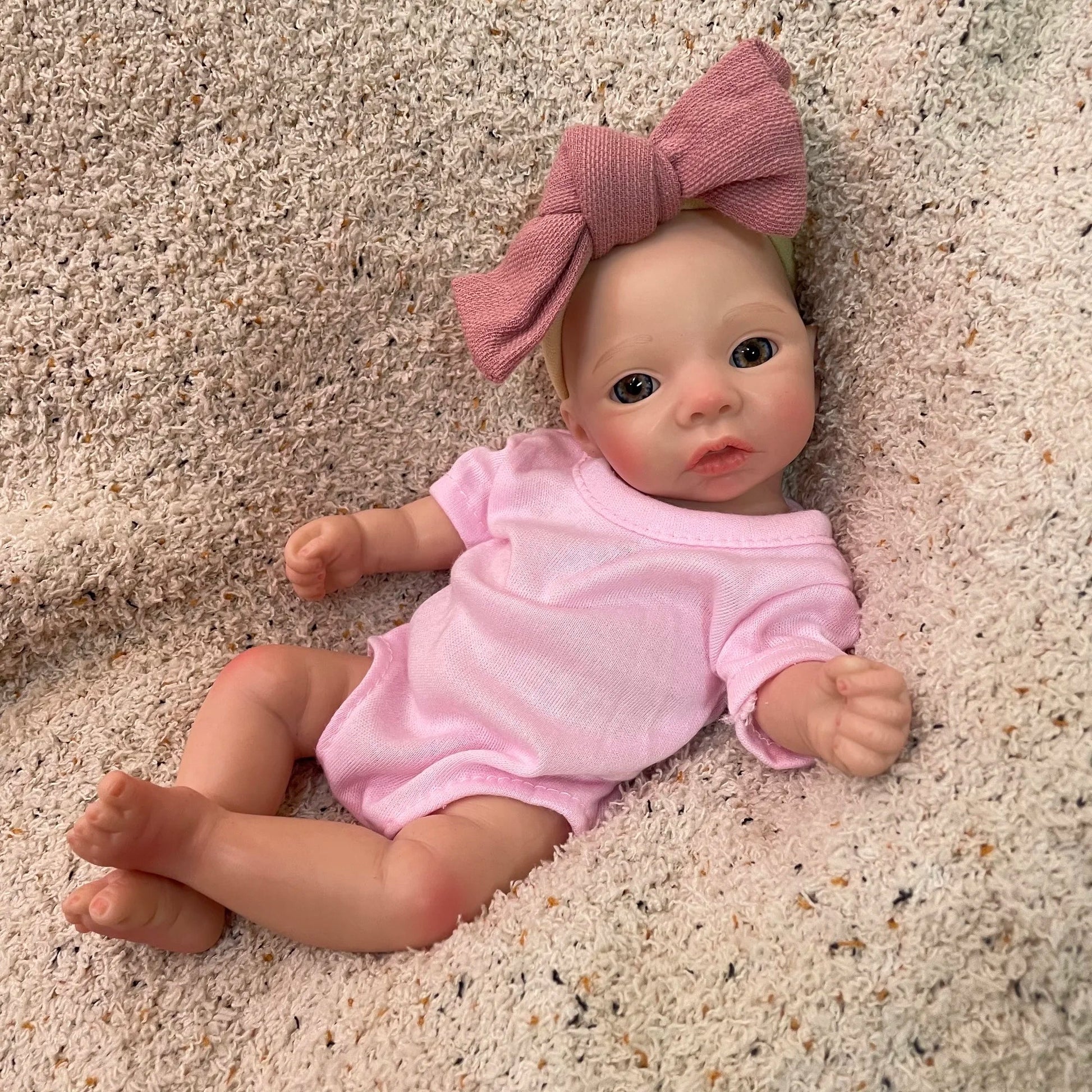 10Inch Silicone Girls Whole Body Soft Solid Silicone Reborn Baby Dolls Handmade Painted Newborn Baby Dolls Toys For Kids Gifts lifelikesiliconereborns.com
