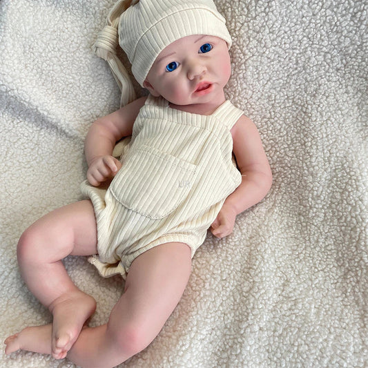 Unpainted Advanced Painted Doll Gift Set for Kids Real Saskia 18 Inch Realistic Newborn Baby Handmade Lifelike Newborn Girl lifelikesiliconereborns.com