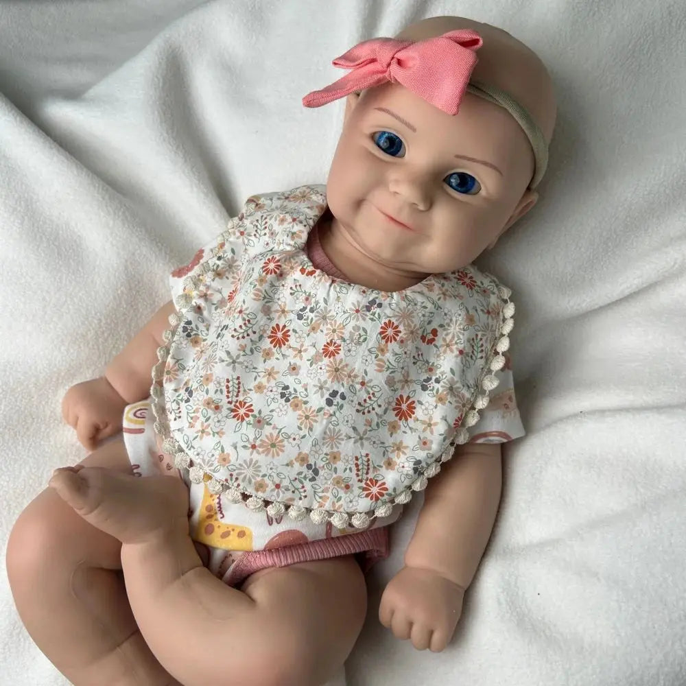 Weighted 20Inch Silicone Reborn Baby Girl Maddie Open Eyes Doll Lifelike Details for Gifts & Hobby Enthusiasts Collectibles lifelikesiliconereborns.com