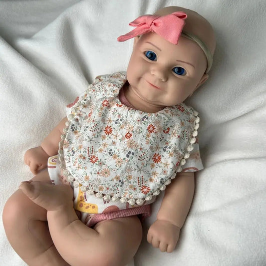 Weighted 20Inch Silicone Reborn Baby Girl Maddie Open Eyes Doll Lifelike Details for Gifts & Hobby Enthusiasts Collectibles lifelikesiliconereborns.com