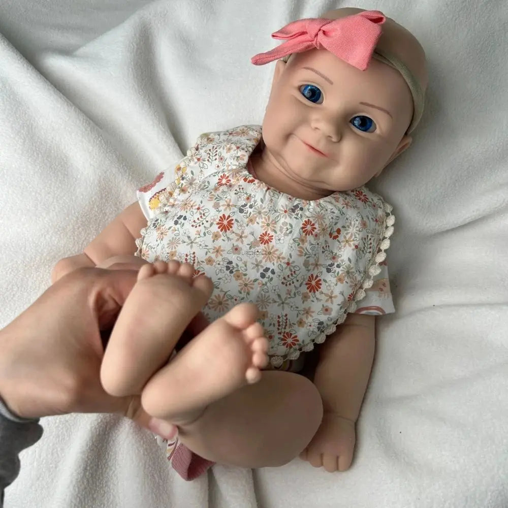 Weighted 20Inch Silicone Reborn Baby Girl Maddie Open Eyes Doll Lifelike Details for Gifts & Hobby Enthusiasts Collectibles lifelikesiliconereborns.com