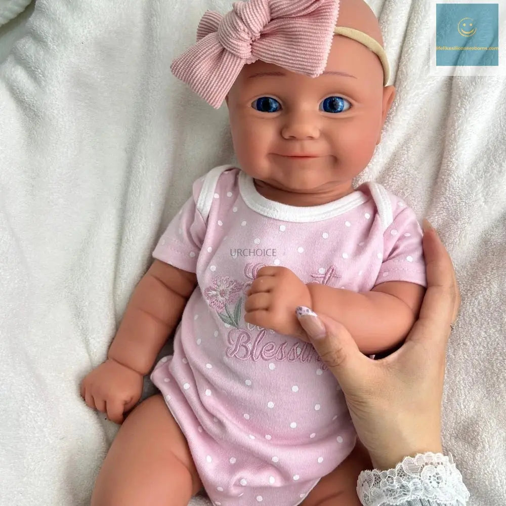 Weighted 20Inch Silicone Reborn Baby Girl Maddie Open Eyes Doll Lifelike Details for Gifts & Hobby Enthusiasts Collectibles lifelikesiliconereborns.com