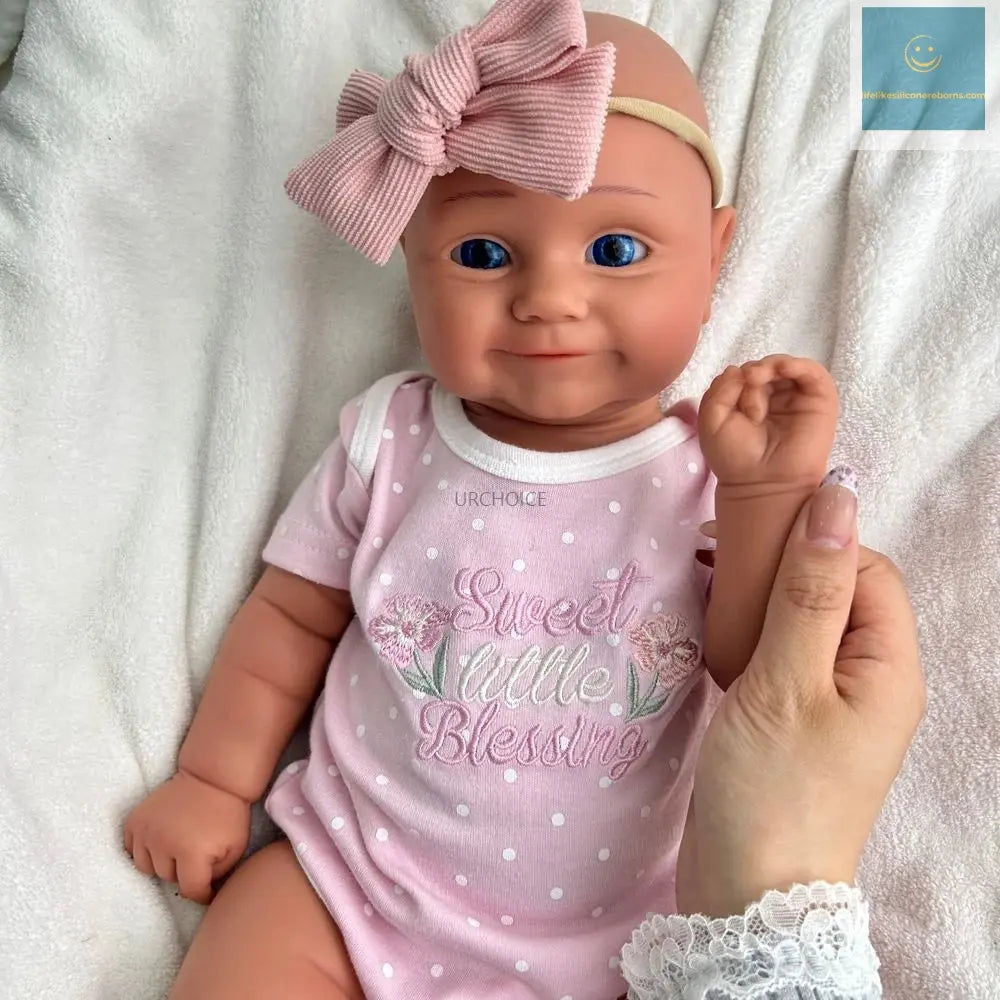 Weighted 20Inch Silicone Reborn Baby Girl Maddie Open Eyes Doll Lifelike Details for Gifts & Hobby Enthusiasts Collectibles lifelikesiliconereborns.com