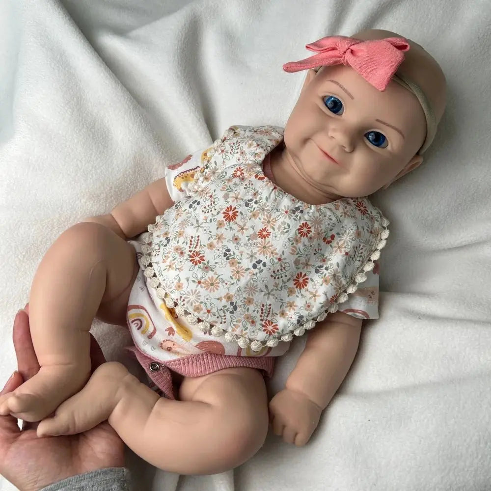 Weighted 20Inch Silicone Reborn Baby Girl Maddie Open Eyes Doll Lifelike Details for Gifts & Hobby Enthusiasts Collectibles lifelikesiliconereborns.com