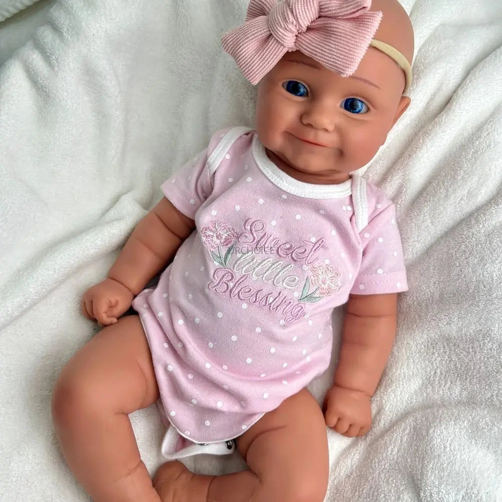 Weighted 20Inch Silicone Reborn Baby Girl Maddie Open Eyes Doll Lifelike Details for Gifts & Hobby Enthusiasts Collectibles lifelikesiliconereborns.com