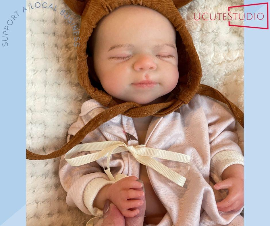 13-Inch Open Mouth Silicone Reborn Baby Doll | Full-Body Soft Platinum Silicone Newborn Girl Doll for Kids | Realistic Pascale Design My Store
