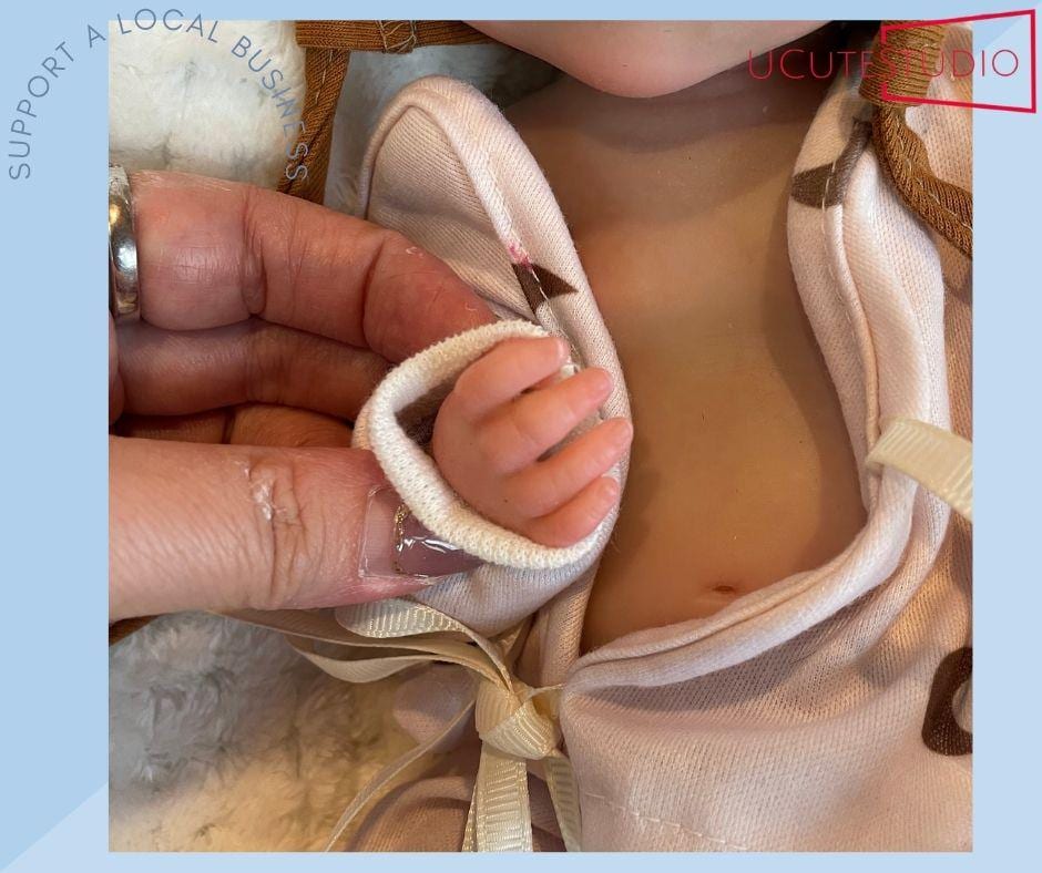 13-Inch Open Mouth Silicone Reborn Baby Doll | Full-Body Soft Platinum Silicone Newborn Girl Doll for Kids | Realistic Pascale Design My Store