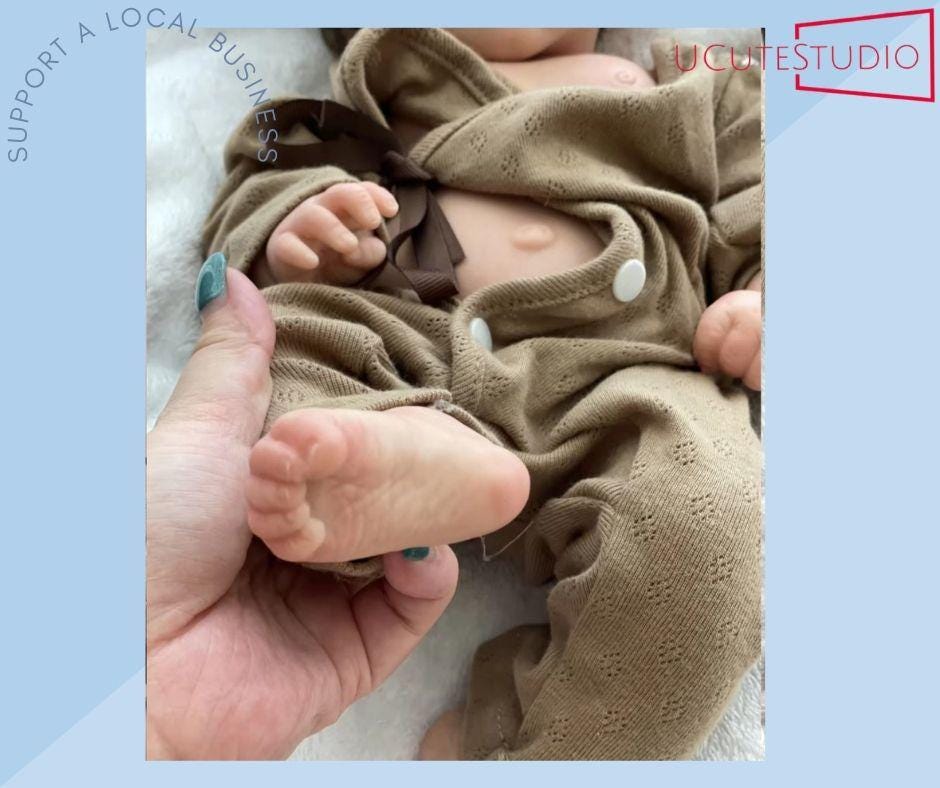 18-Inch Realistic Silicone Reborn Baby Boy Doll –Hand-Painted with Rooted Hair & Visible Veins, Lifelike Waterproof Newborn Gift smile My Store