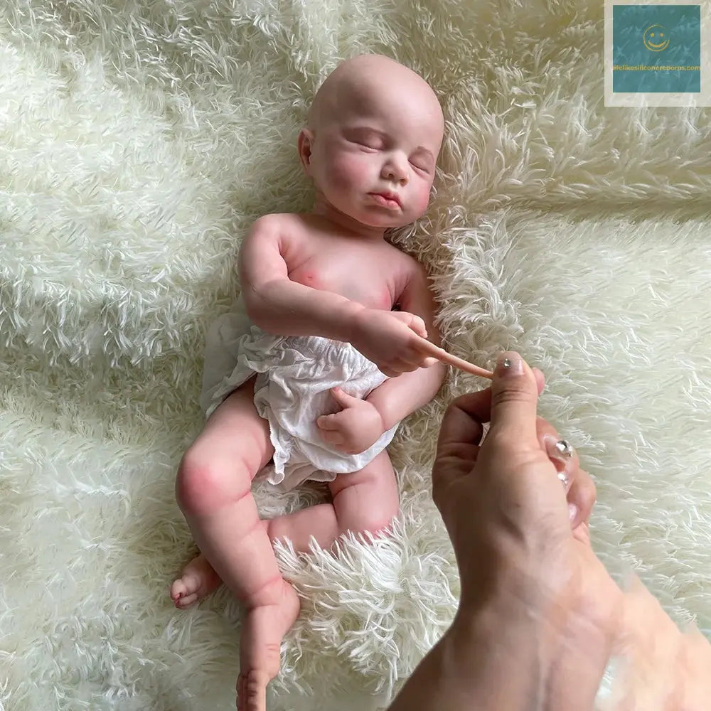 differnt months 2 Babies Artist Painted Collector Small 31Cm Newborn Baby Girl And Large 50Cm Full Silicone Reborn Dolls Loulou lifelikesiliconereborns.com
