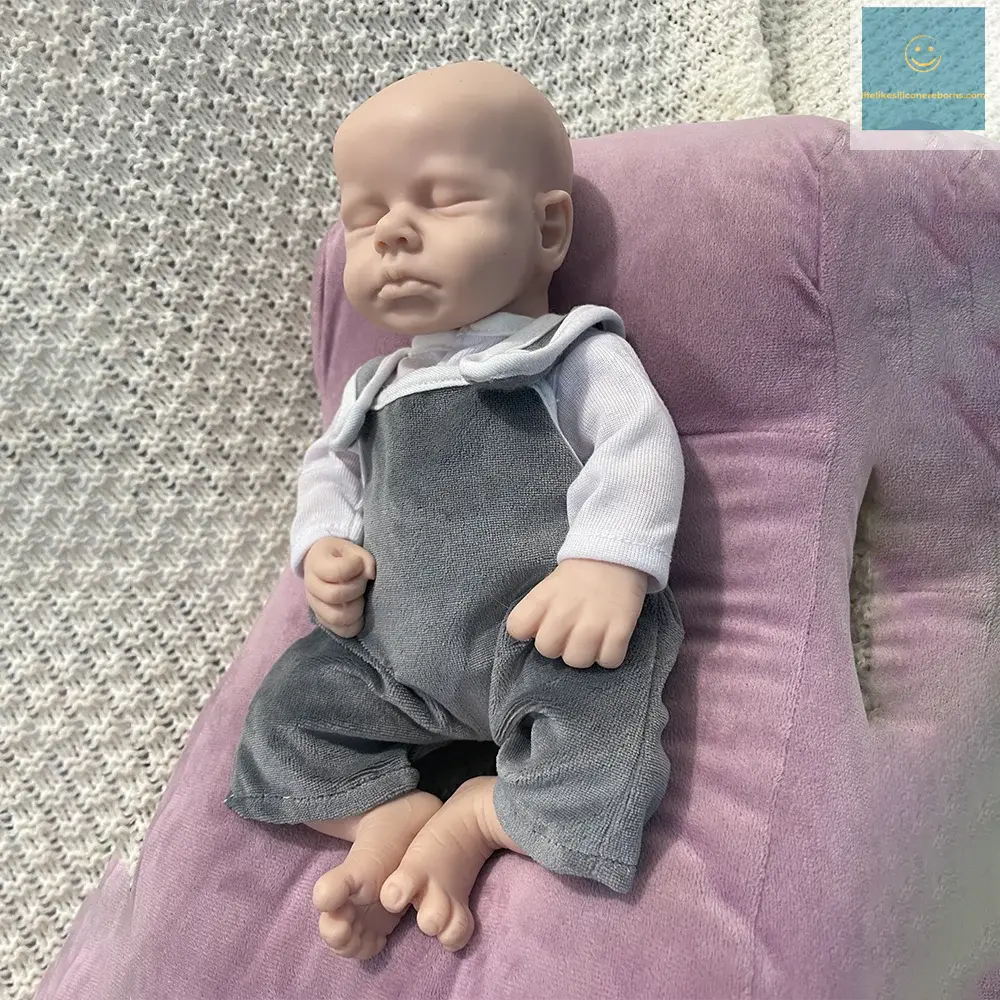 differnt months 2 Babies Artist Painted Collector Small 31Cm Newborn Baby Girl And Large 50Cm Full Silicone Reborn Dolls Loulou lifelikesiliconereborns.com