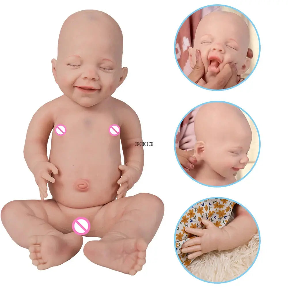 heavy Whole Silicone Reborn Baby Doll Flexible Girl Bebe Handmade 3D Skin Visible Veins Full Body Solid Silicone Baby lifelikesiliconereborns.com