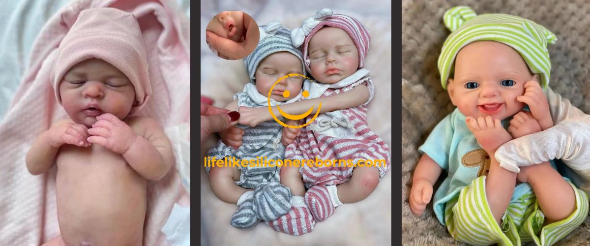 sleeping reborn baby doll with realistic new born baby
